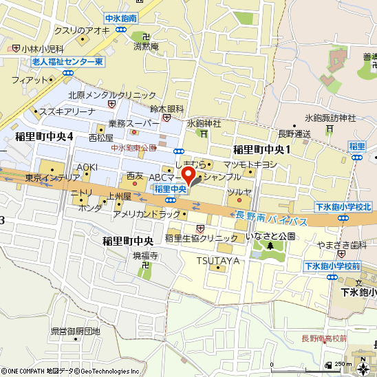 タイヤ館 長野南バイパス付近の地図